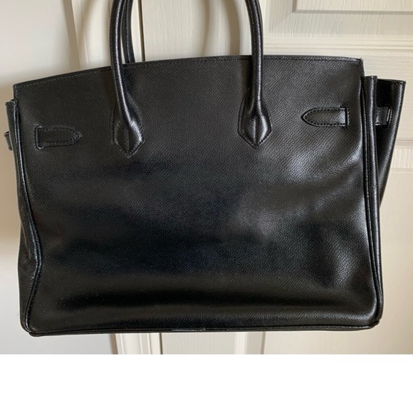 Vintage Black Birkin style - Picture 9 of 16